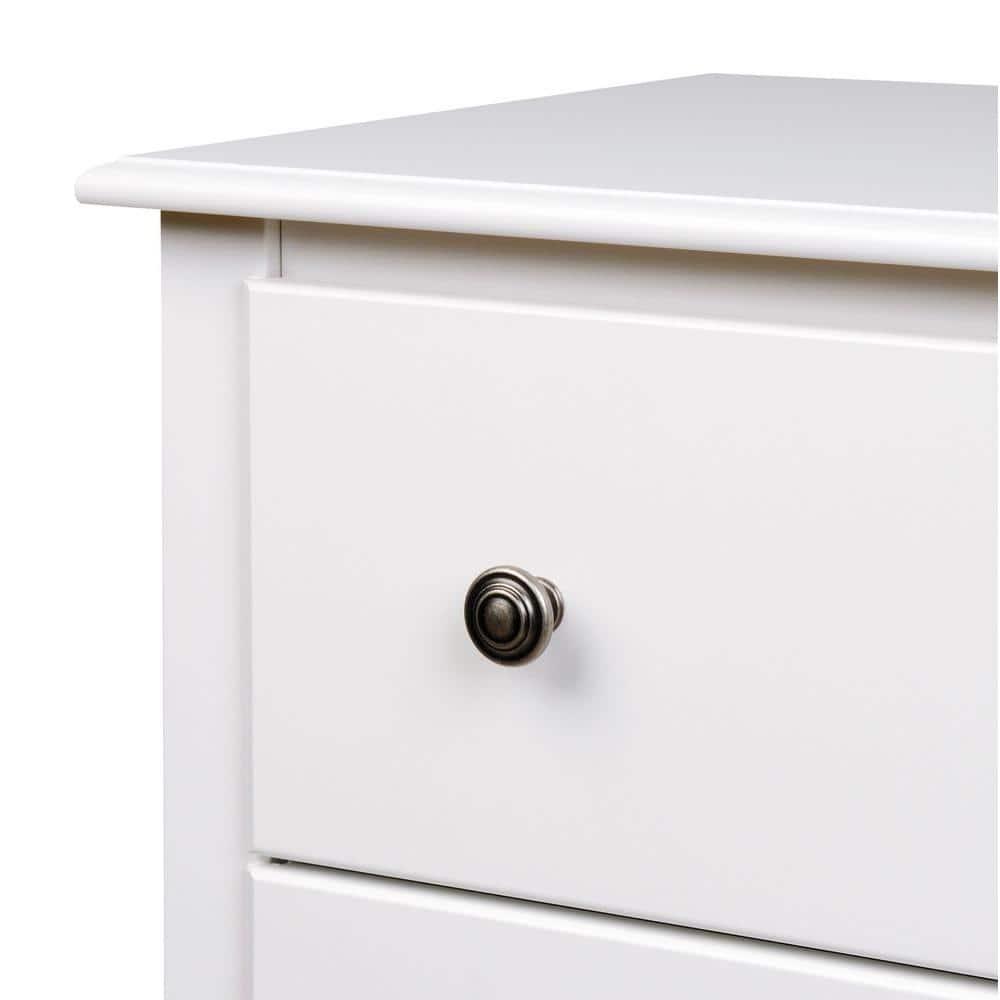 Prepac Monterey Armoire White: Transitional Style, Wood Composite, 2-Door Wardrobe for Hanging Clothes