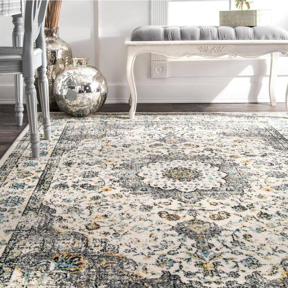 nuLOOM Paisley Vintage Persian Area Rug, 2' x 3', Verona Grey