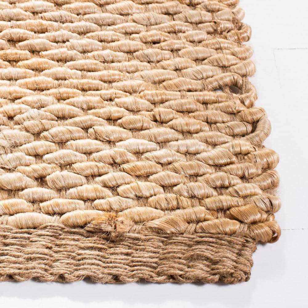 SAFAVIEH Natural Fiber Bryon Braided Jute Area Rug, Natural, 2' x 3'