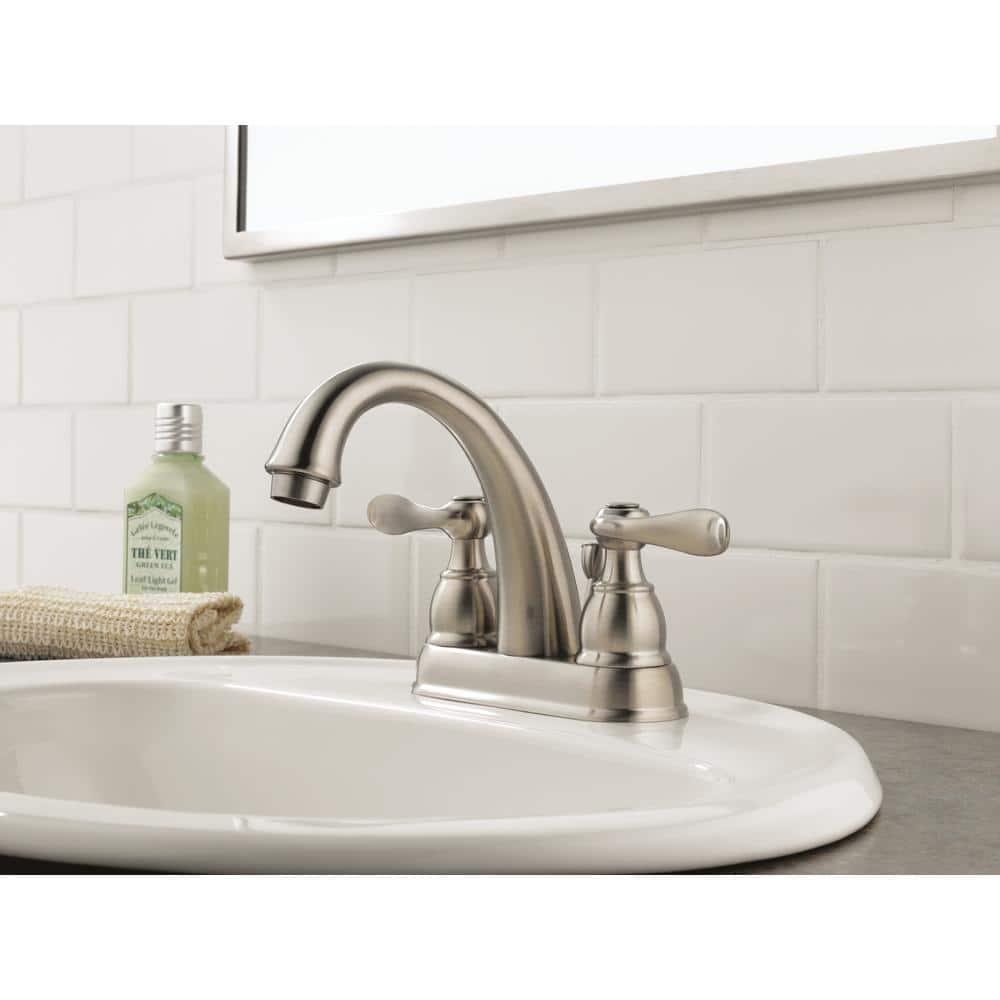 Windemere Centerset Bathroom Faucet with Drain Assembly, 2-handle Bathroom Sink Faucet
