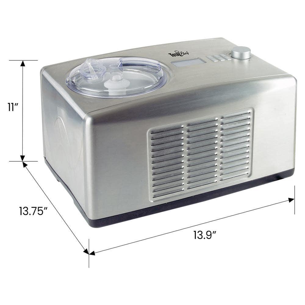 Total Chef 2 in 1 Automatic 1.6 Qt. Ice Cream Maker, 1.5L Yogurt Maker