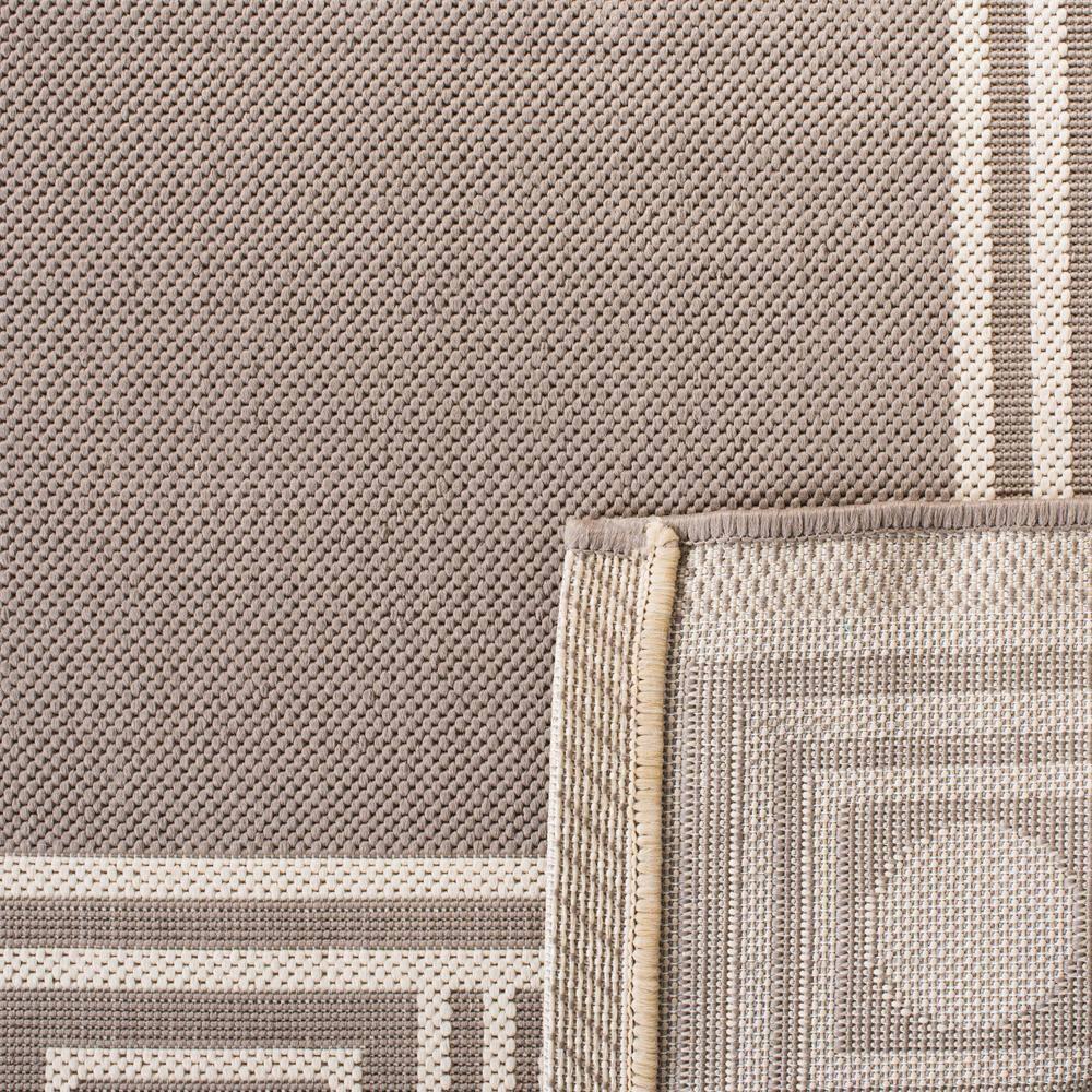 SAFAVIEH Courtyard Chase Oriental Indoor/Outdoor Area Rug, Dark Beige/Beige, 2'7" x 5'