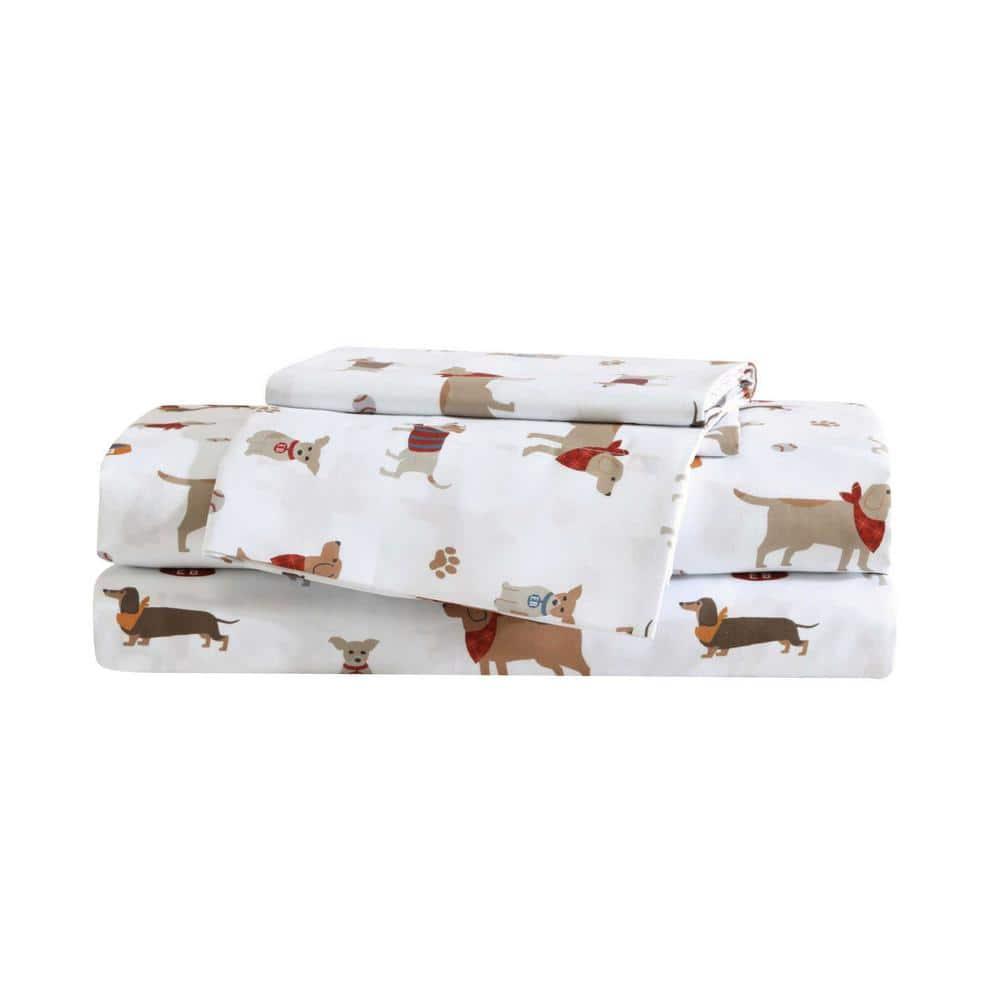 Eddie Bauer Buddy And Friends White Queen Sheet Set