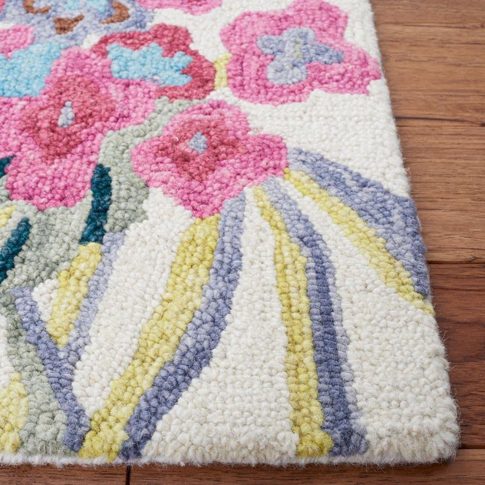 Jardin JAR151 Hand Tufted Area Rug - Ivory/Pink - 4'x6' - Safavieh