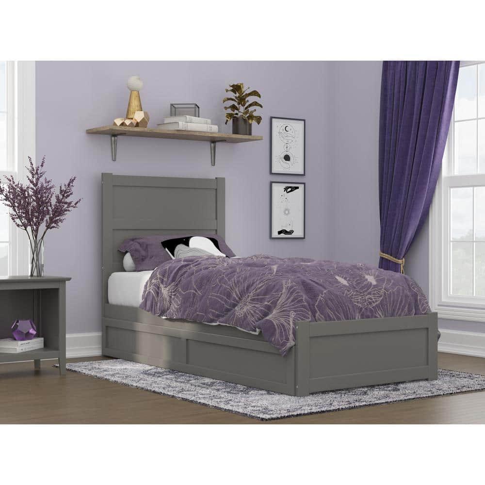 AFI Furnishings NoHo Platform Bed TXL with Footboard & TXL Trundle AG