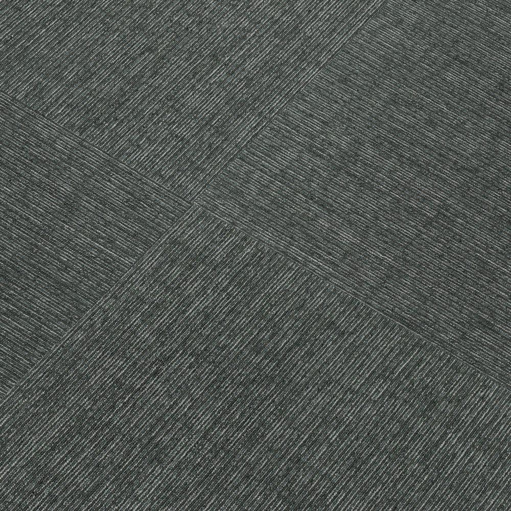 Mohawk Basics 24" x 24" Carpet Tile Sample with EnviroStrand™ PET Fiber in Charcoal (1 piece)