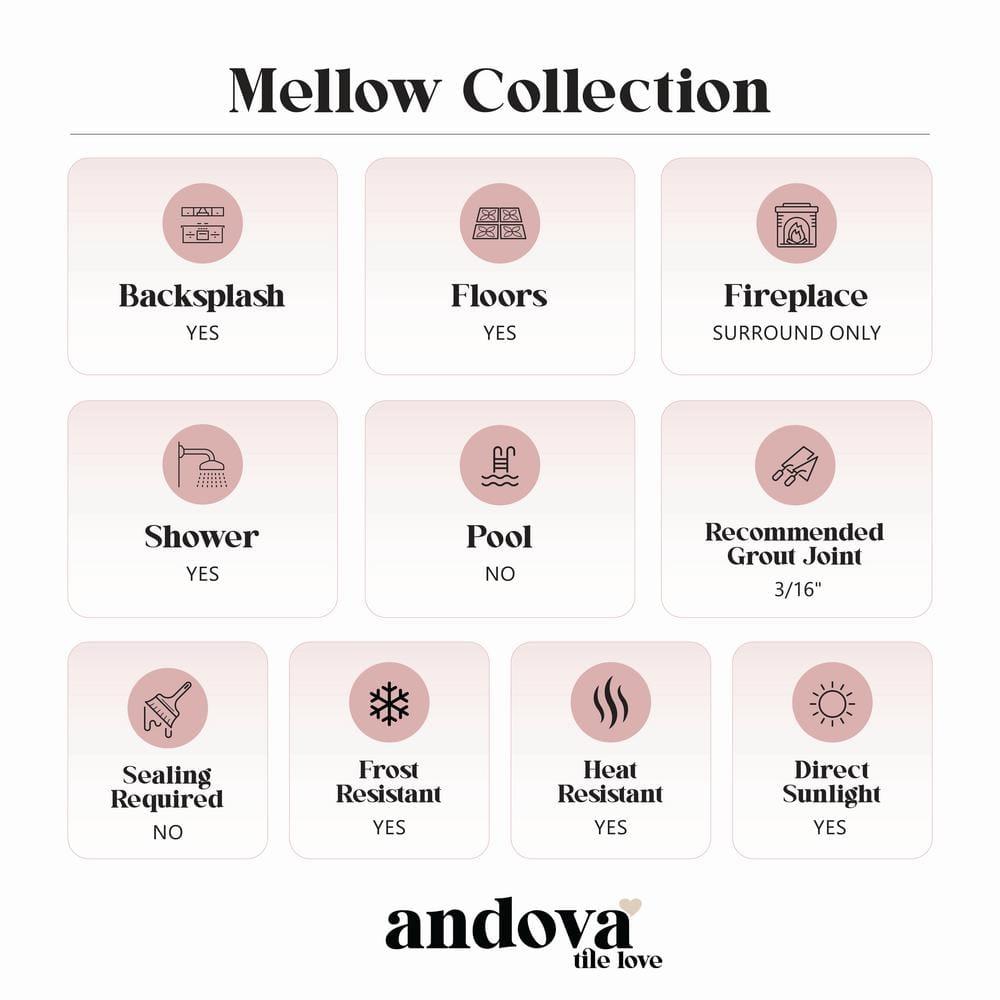 SAMPLE-Mellow Peace Beige Novelty Pebble Stone Look Matte Glass Mosaic Wall and Floor Tile