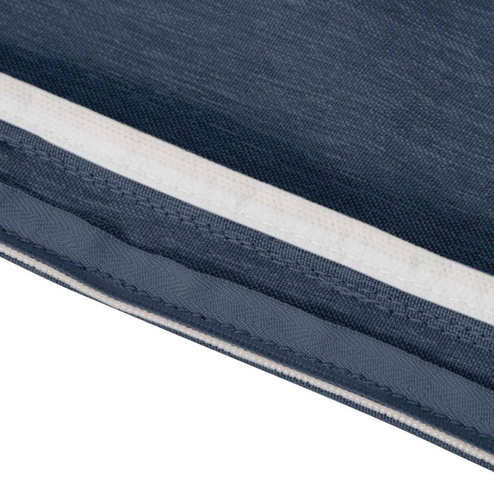 Classic Accessories Montlake Fade Safe Heather Indigo Round Outdoor Seat Cushion