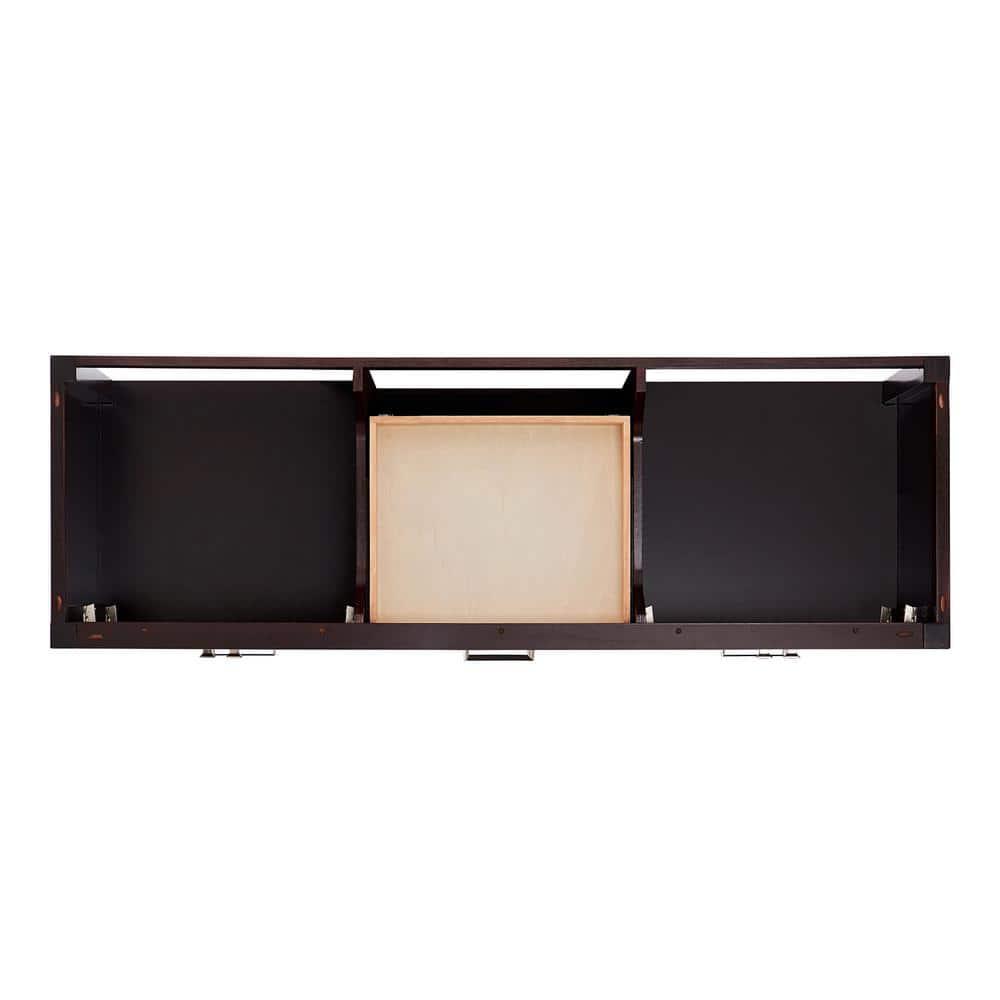 Ariel A067d-Bc Cambridge 66" Double Free Standing Vanity Cabinet Only - Brown