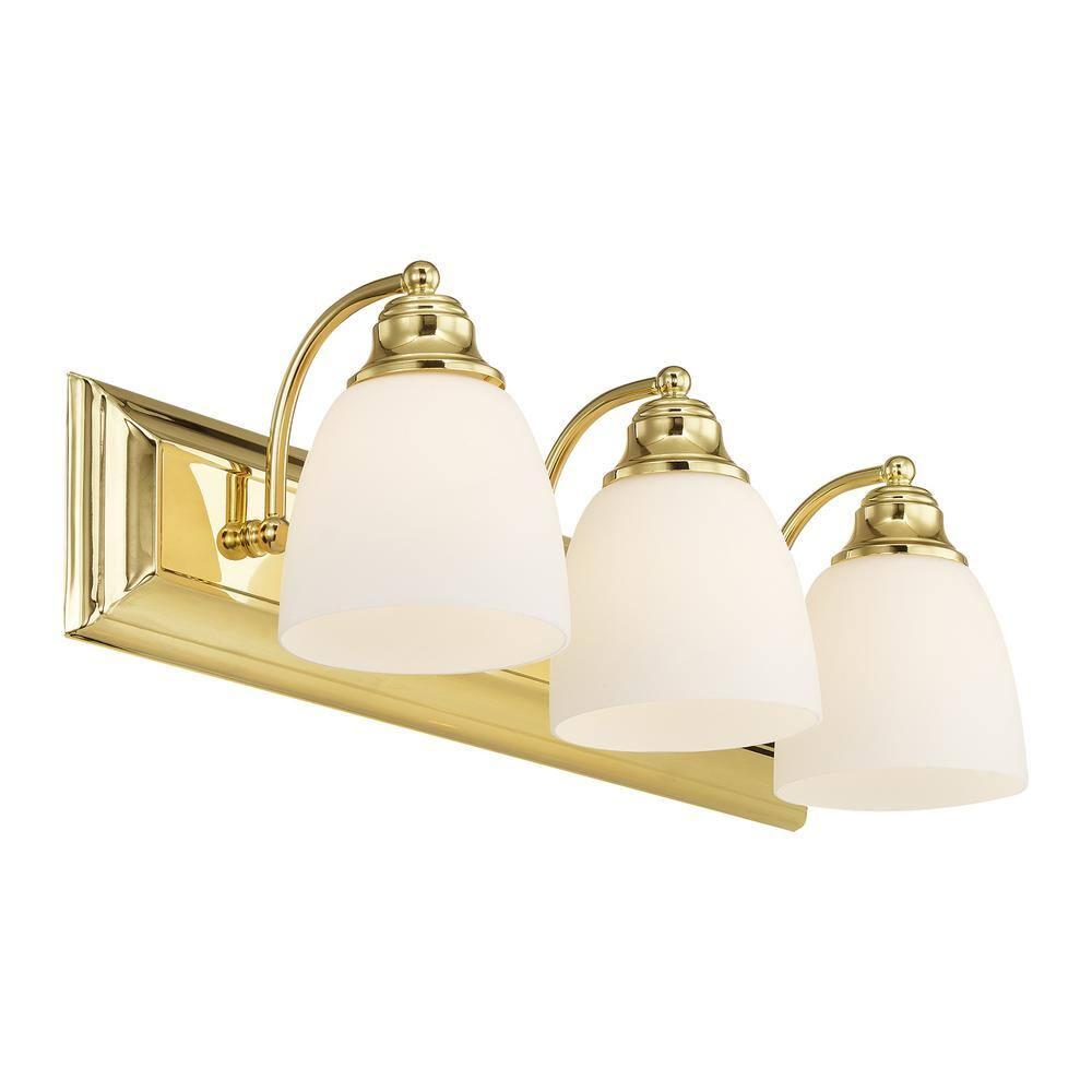 Livex Lighting Springfield 3 - Light Vanity in  Polished Brass