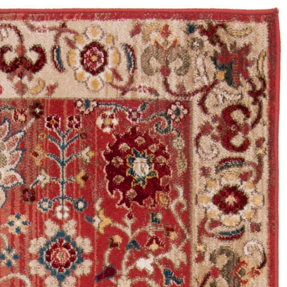 Kashan KSN303 Power Loomed Runner Rug - Red/Beige - 2'6"x8' - Safavieh