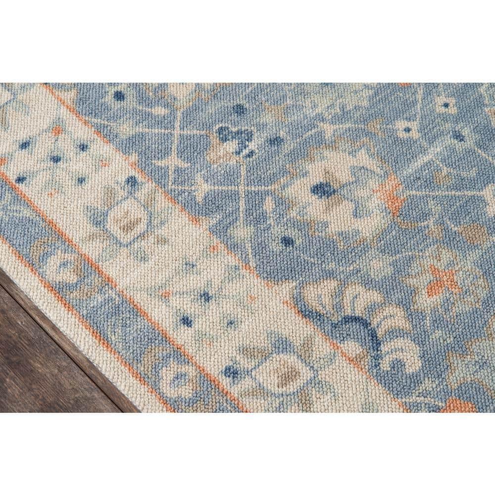 Momeni 3'3"x5' Anatolia Mae Medallion Machine Loomed Area Rug Blue: Wool & Nylon, Low Pile, Indoor Classic Rectangle Rug