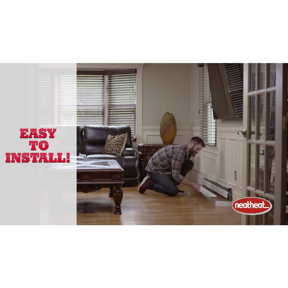 80/09 Tall Series 4 ft. Hot Water Hot Water Baseboard Cover (Not for Electric Baseboard)