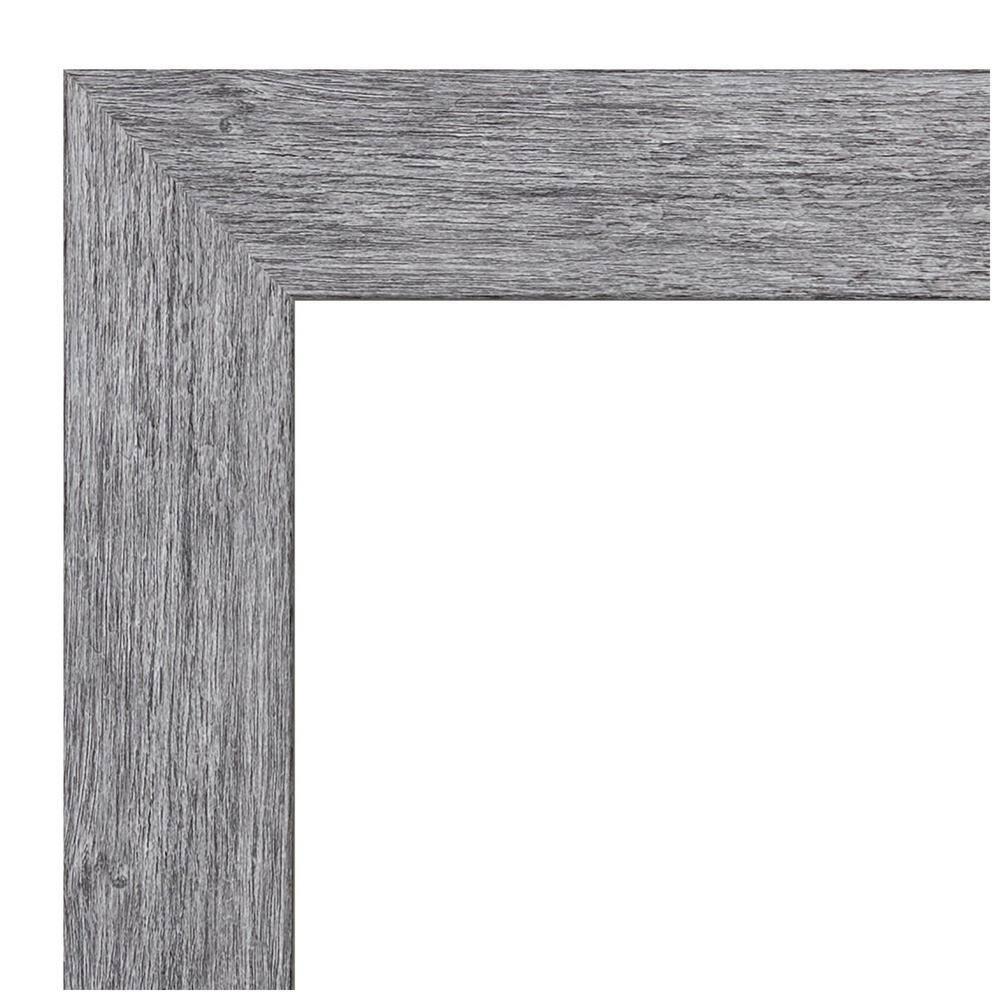 Amanti Art Natural Cork Board Framed Bark Rustic Grey Bulletin Board 29 in. x 21 in.