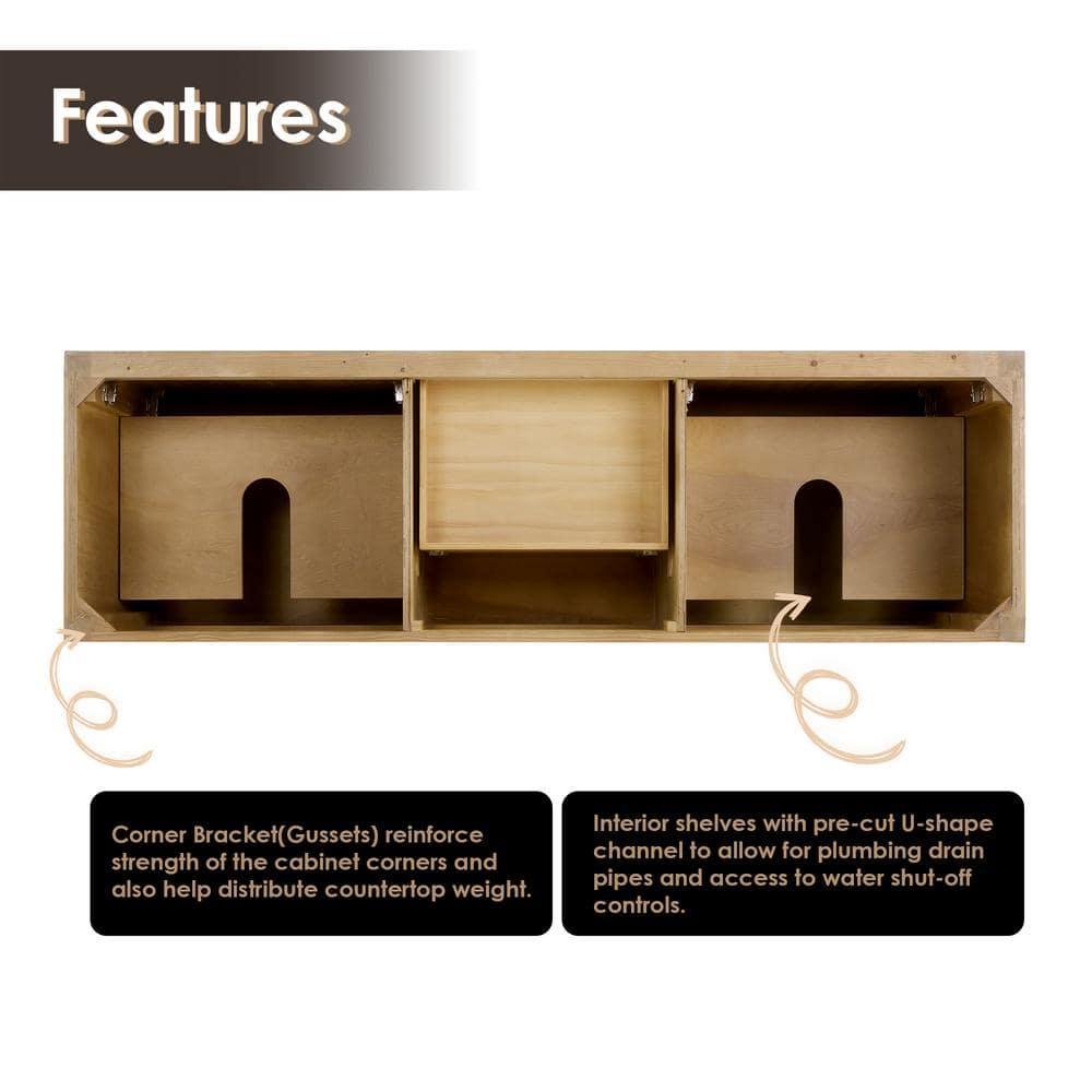 Laurel 71.2" Double Bathroom Vanity Base Only