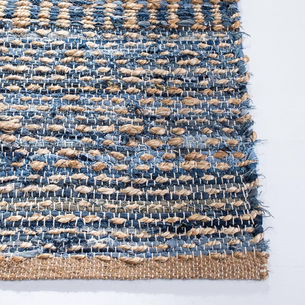 Cape Cod CAP353 Hand Woven Accent Rug - Natural/Blue - 2'x3' - Safavieh.