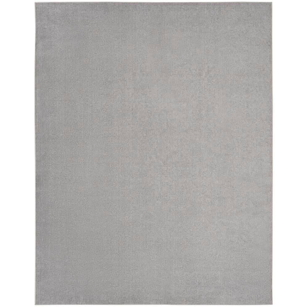 Nourison Essentials Easy Care Indoor Outdoor Area Rug - Silver Grey 7' x 10'