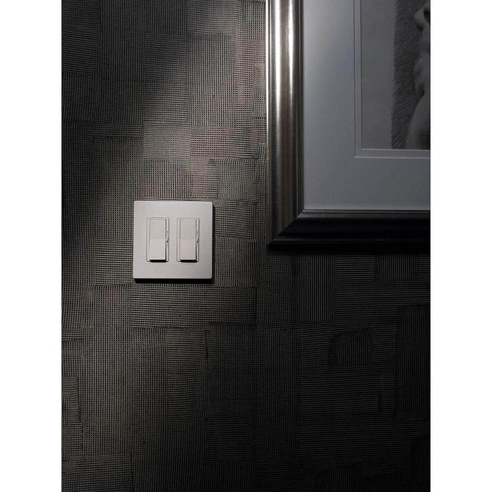 Claro 2 Gang Wall Plate for Decorator/Rocker Switches, Satin, Midnight (SC-2-MN) (1-Pack)