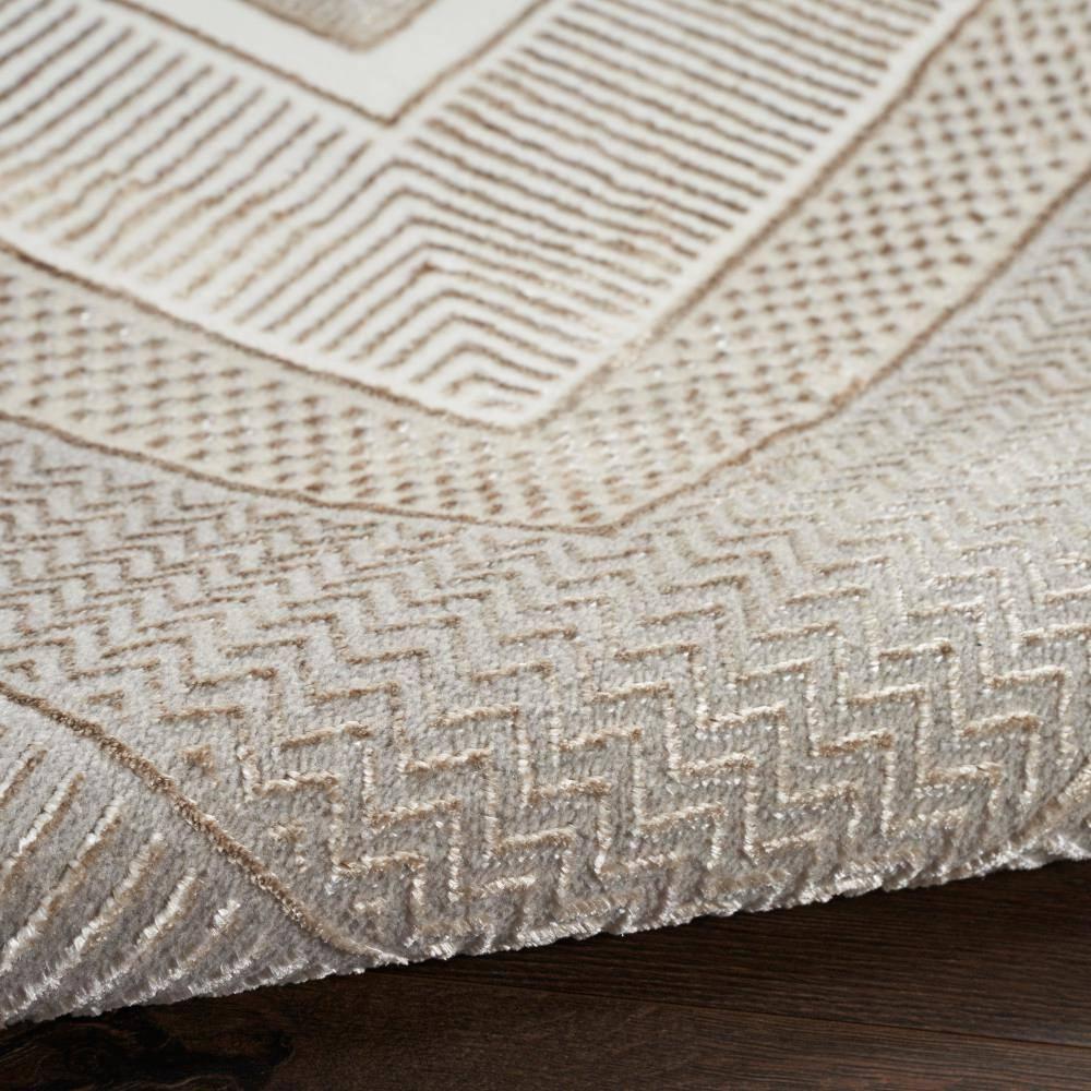 Nourison Glam 7'10" x 9'10" Ivory Modern Indoor Rug
