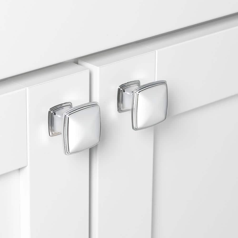 GlideRite Hardware Deco 1 1/4" Length Square Knob Multipack (Set of 10)