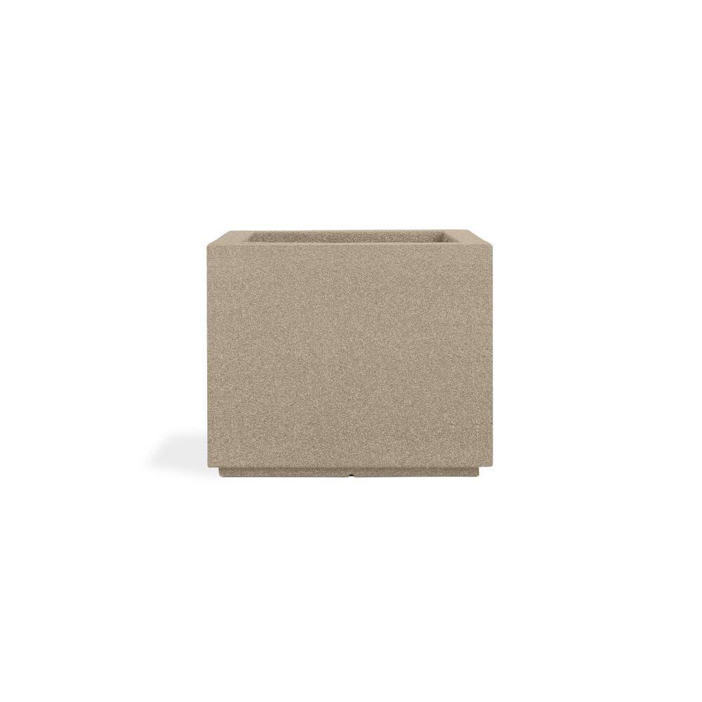 Monterrey Square 23 in. x 23 in. Sandstone Granite Composite Window Boxes & Troughs