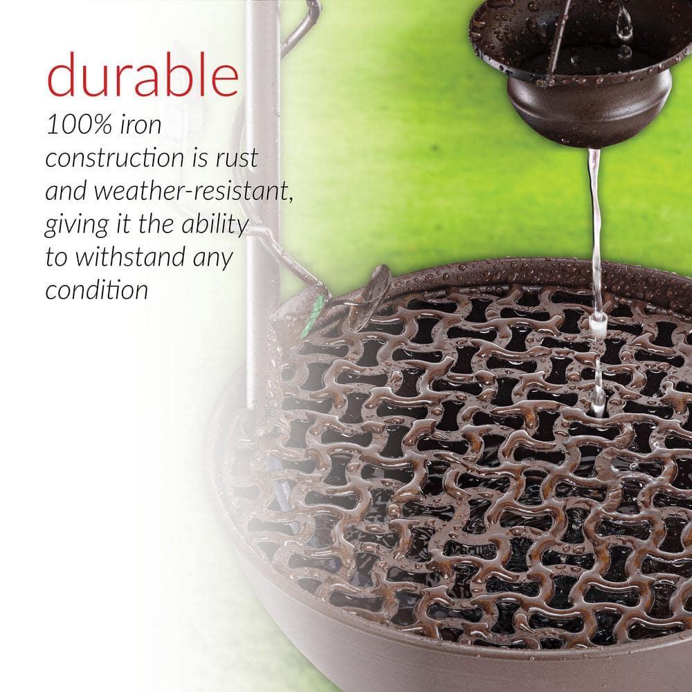 Winston Porter Gertrude Metal Weather Resistant Floor Fountain