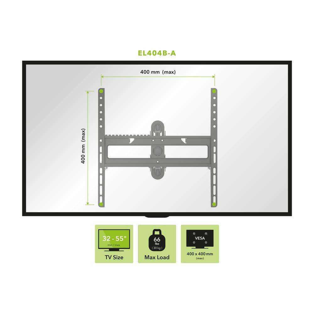 Pan, Swivel, Tilt and Extend Wall-Mount for 32 - 55 in. TVs