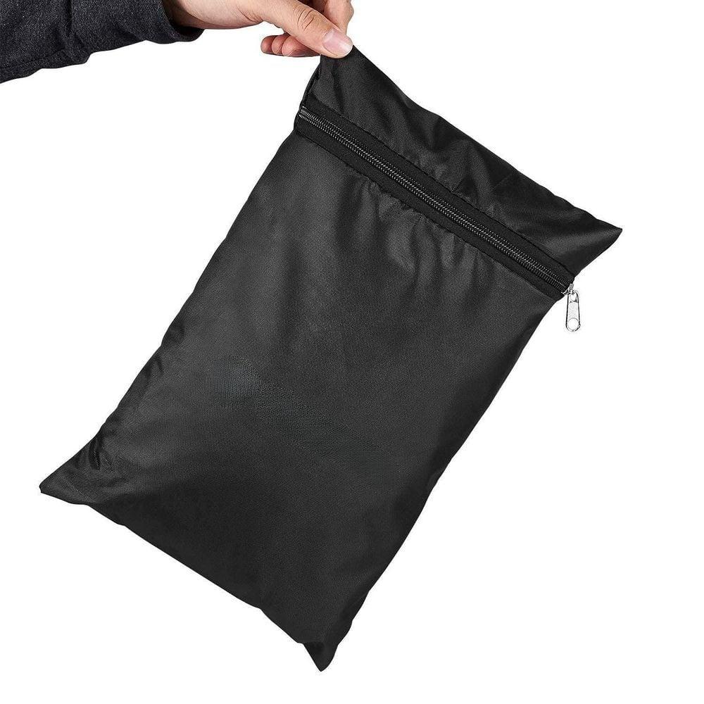 Patio Chair Covers for Outdoor Furniture Waterproof 2 Pack, Lawn Chair Covers 600D Heavy Duty Oxford Cloth, Large Covers for Lounge Lawn Deep Seat Black 29" W×30" D×36" H