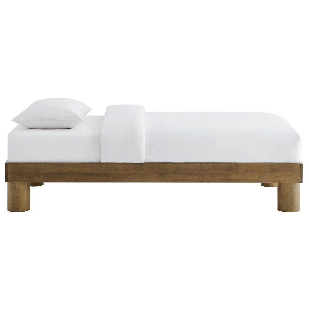 Modway Runa Wood Platform Bed In French Oak
