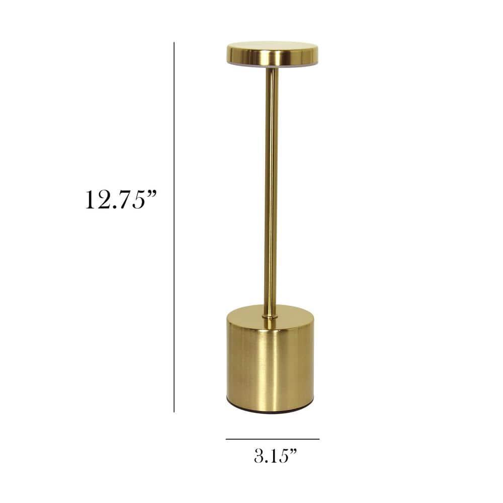 Wrought Studio™ Simple Designs 12.75" Skelly Disc Dimming & Rechargeable Cordless 4-Way Touch Sensor Stick Desk Lamp