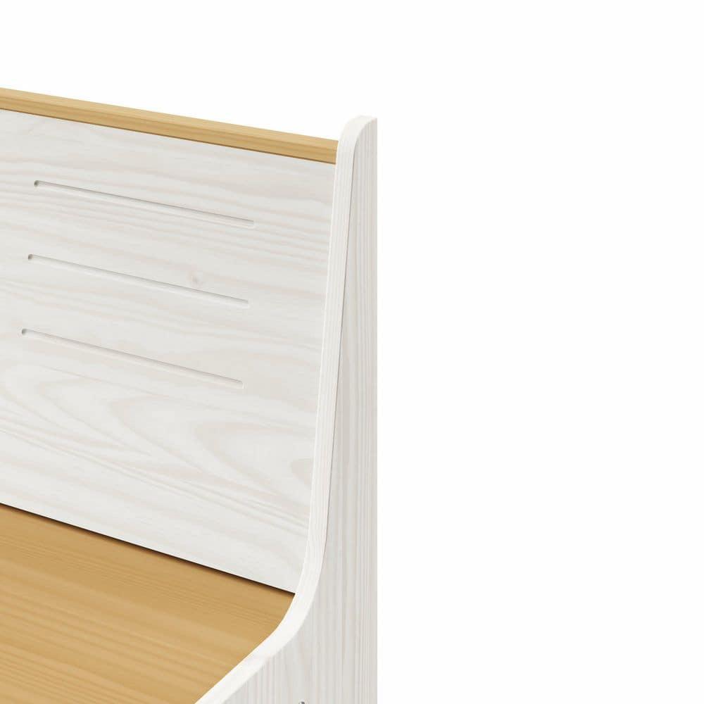 Breakfast Nook Corner Dining Table Kitchen Bench Chair Set, Space-Saving 3-5 People Seat Reversible L-Shape for Family Home White Wood