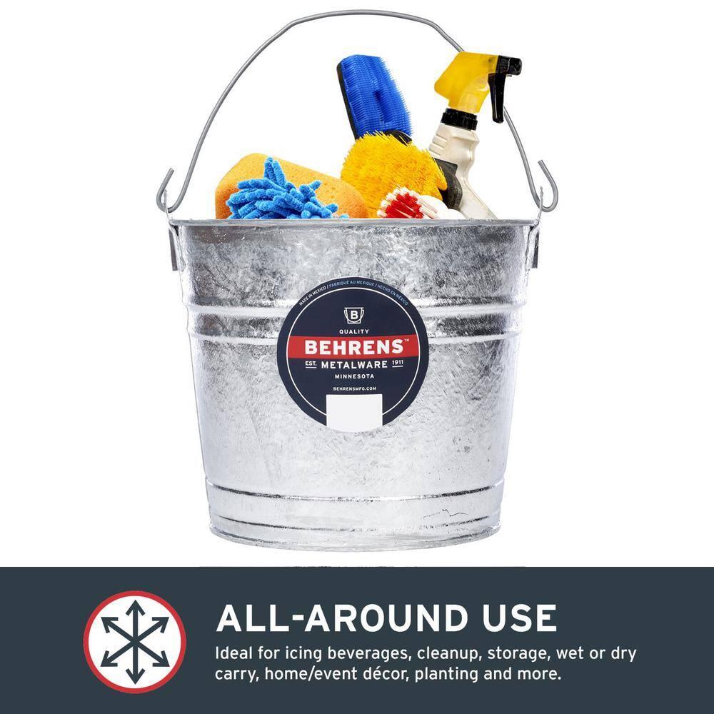 Behrens Metal Pail Galvanized 10 Qt