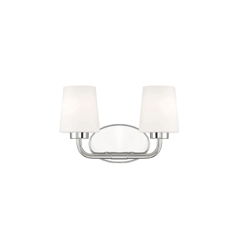 Savoy House Capra 2 - Light Vanity in  Polished Nickel