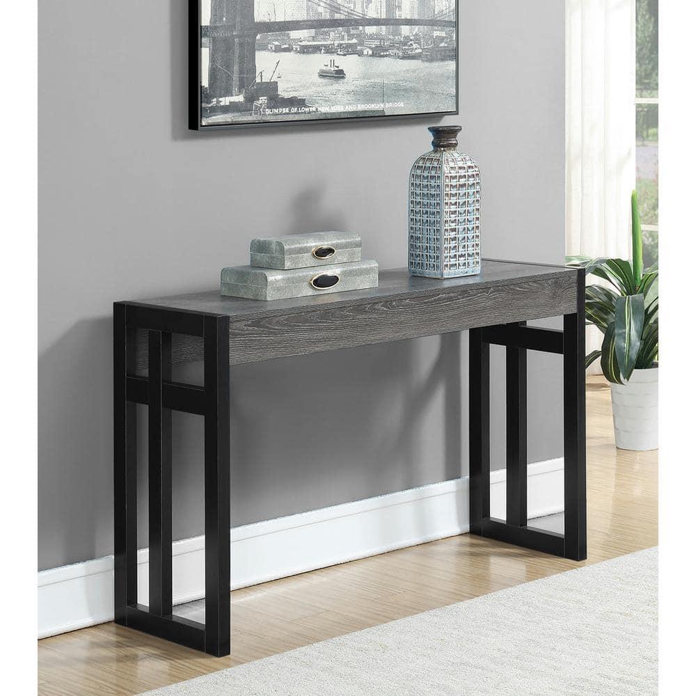 Convenience Concepts Monterey Console Table, Weathered Gray/Black