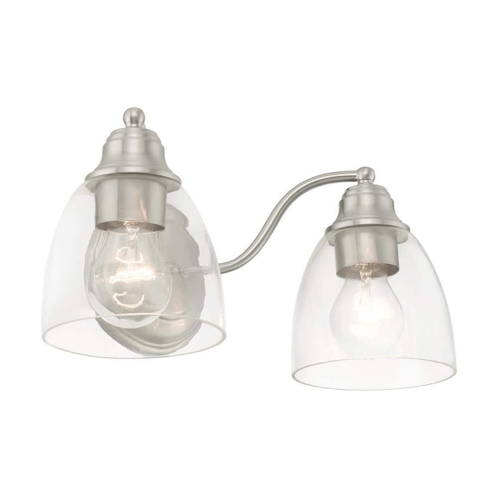 Livex Lighting Montgomery 2 - Light Vanity in  Brushed Nickel
