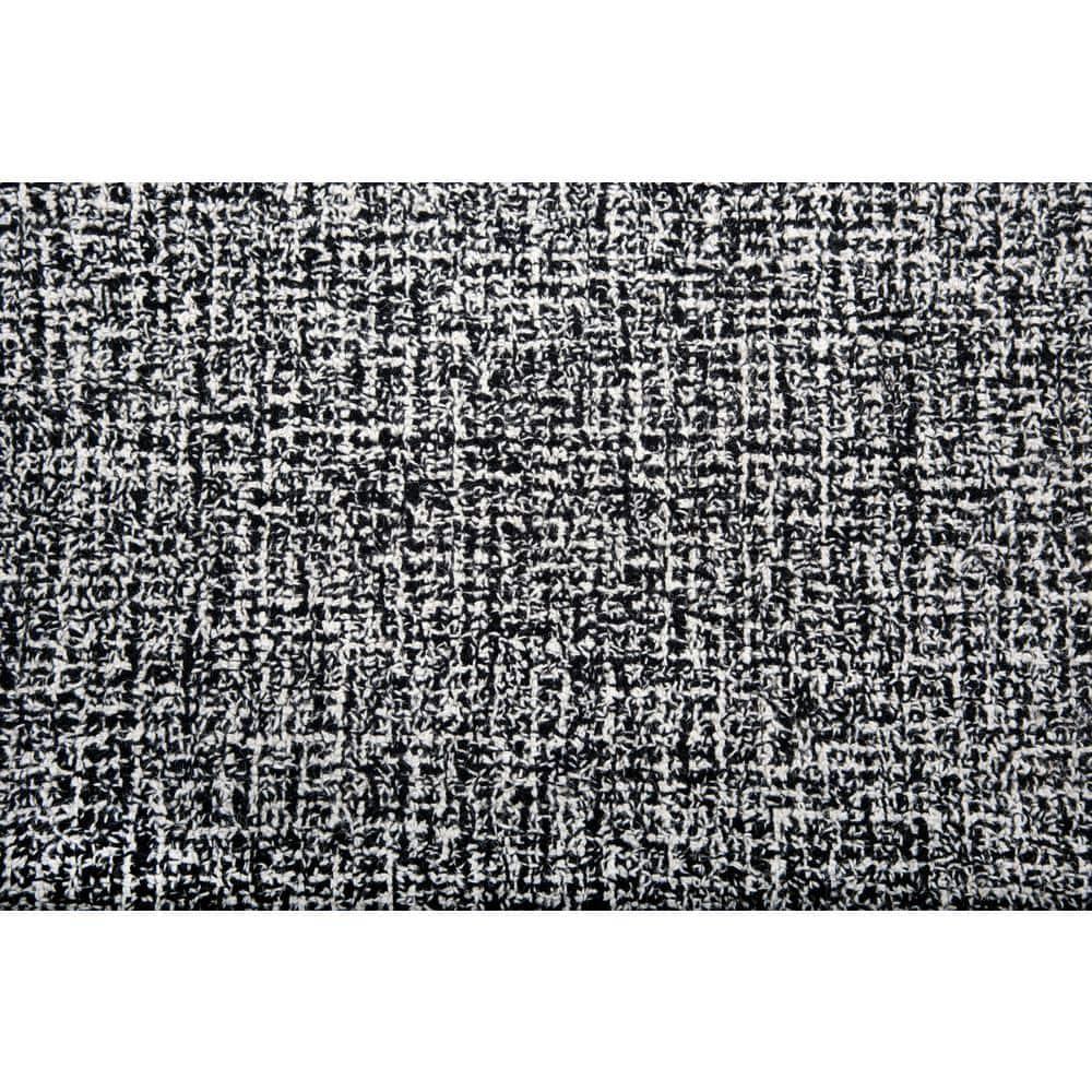 Britley Handmade Tufted Wool Black/White Area Rug