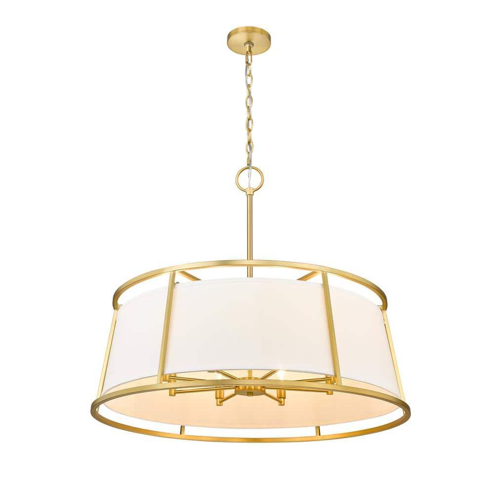 Z-Lite Lenyx 8 - Light Chandelier in  Rubbed Brass