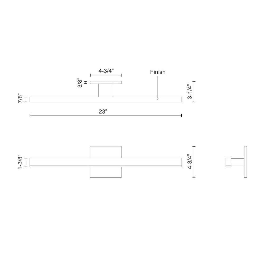 Dimmable LED Bath Bar