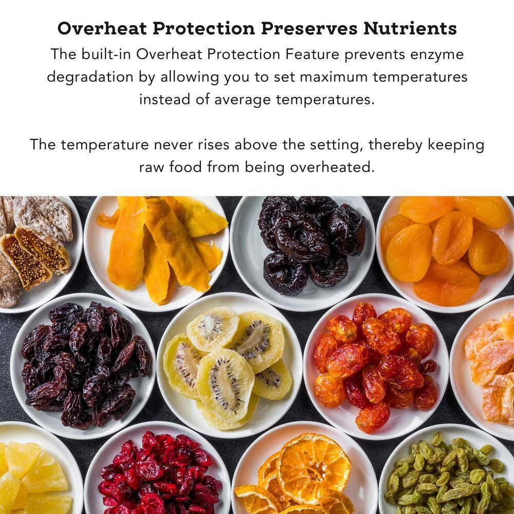 Tribest Sedona Classic Food Dehydrator with Stainless Steel Trays – Black