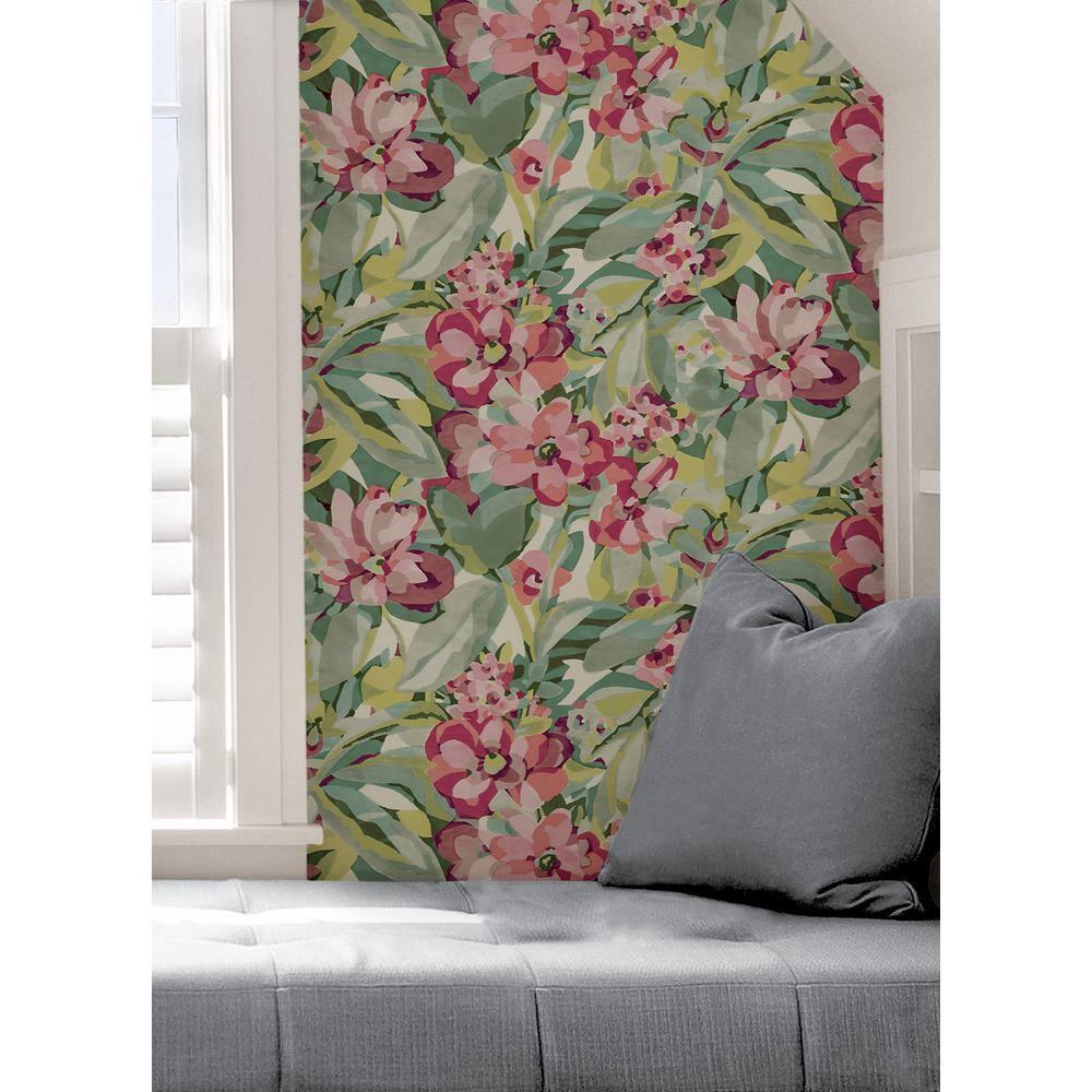Belles Fleurs Peel & Stick Floral Roll