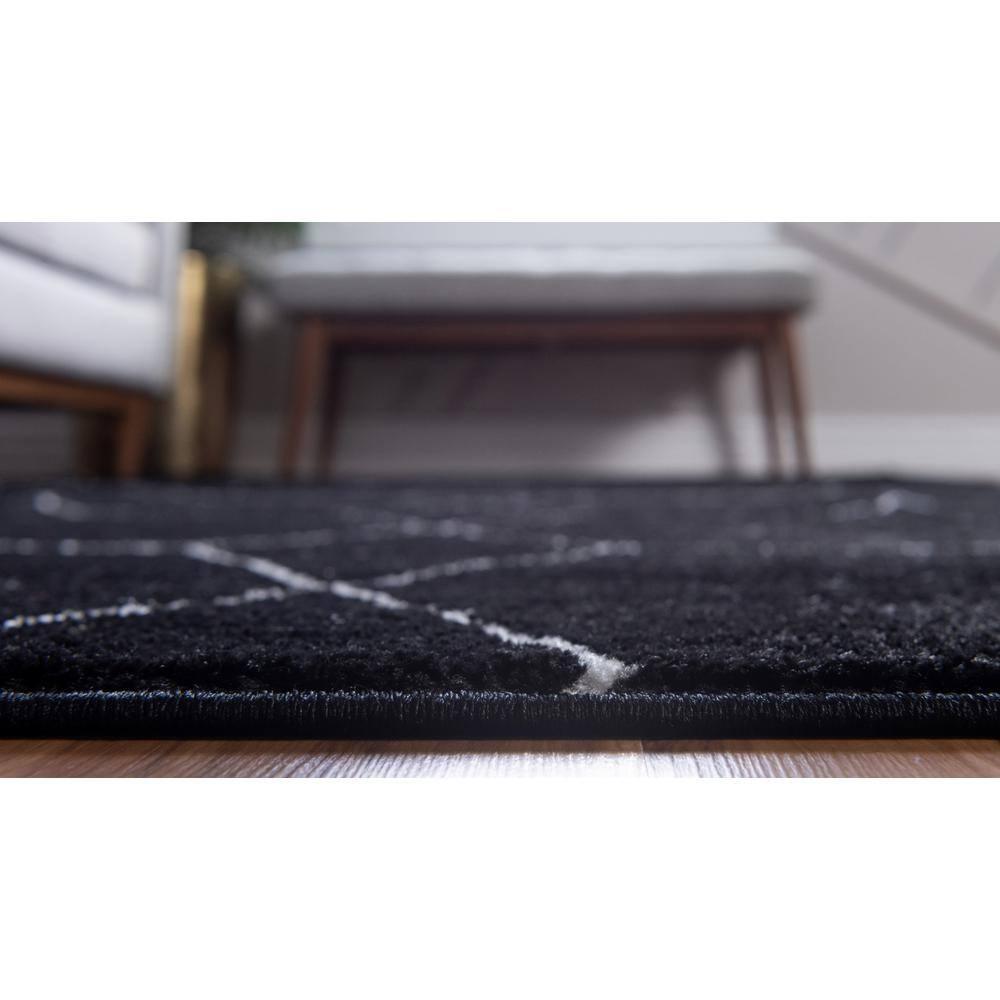 Unique Loom 3' 3 x 5' 3 Trellis Frieze Geometric Black Area Rug