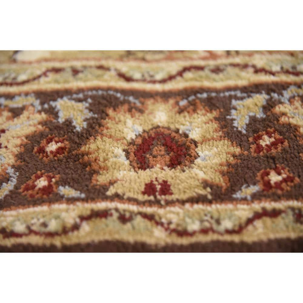 Unique Loom 4' 1 x 4' 1 Square Cream Voyage Springfield Area Rug