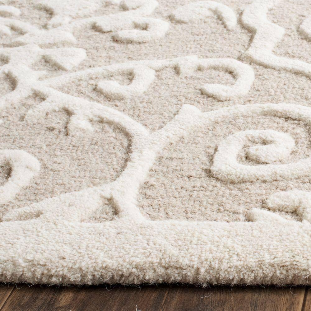 SAFAVIEH Martha Stewart Marais Geometric Damask Area Rug, Fledgling, 8' x 10'