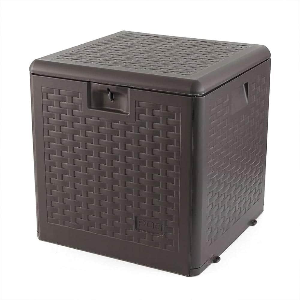 Plastic Development Group Plastic Development Group 19.5'' W 28 Gallons Water Resistant Resin Deck Box in Brown