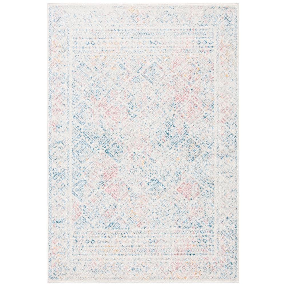 Tulum TUL264 Power Loomed Indoor Area Rug - Ivory/Terracotta - 9'x12' - Safavieh