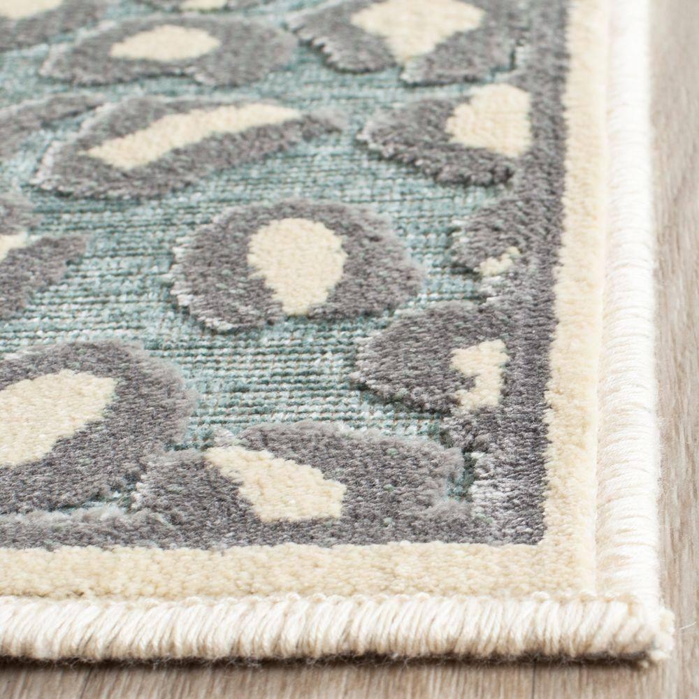 Paradise PAR84 Power Loomed Indoor Area Rug - Cream/Spruce - 5'3"x7'6" - Safavieh.