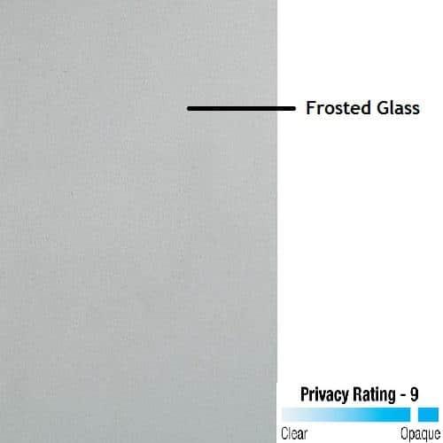 36 in. x 80 in. Viola Left-Hand Inswing 1-Lite Frosted Glass Painted Fiberglass Prehung Front Door on 4-9/16 in. Frame