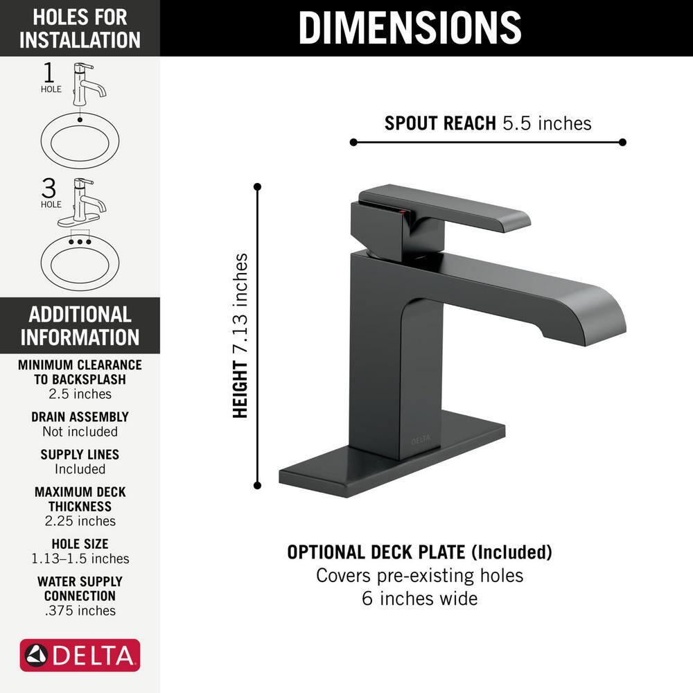 Ara Single Hole Bathroom Faucet