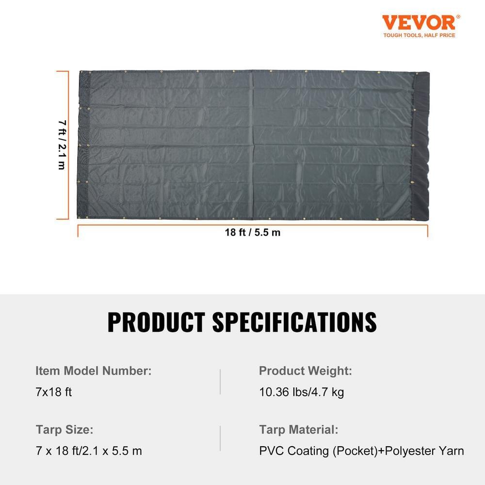 VEVOR 1'' Polyester Cover Retractable Trailer Awning