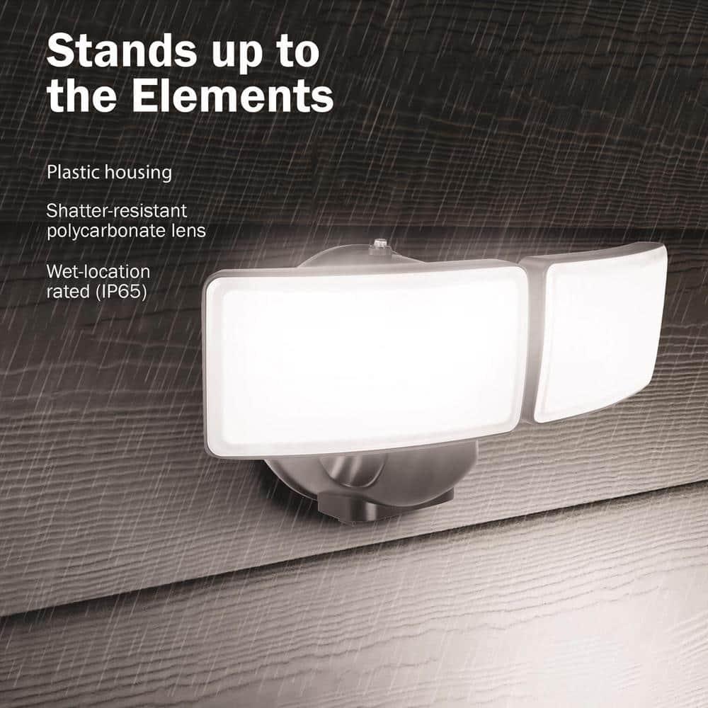 Feit Electric Motion-Sensing Hardwired LED Bronze Security Light